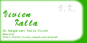 vivien kalla business card